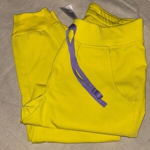 Figs Zamora petite joggers life saver yellow